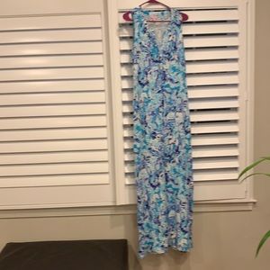 Lily Pulitzer maxi elephant dress